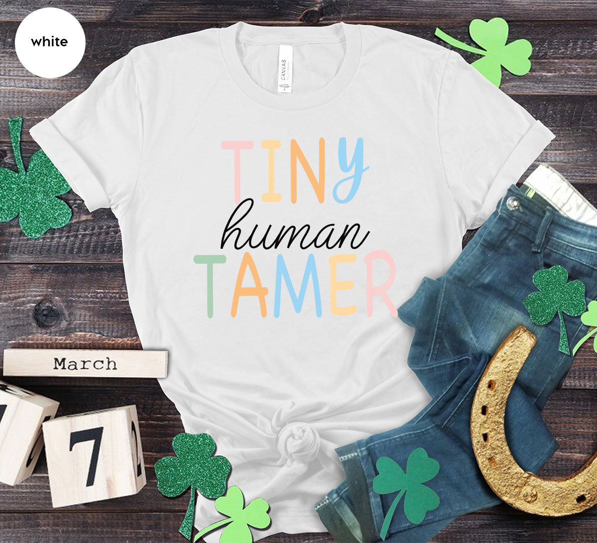 Teacher Shirt, Tiny Human Tamer, Kindergarten Preschool product image 21
