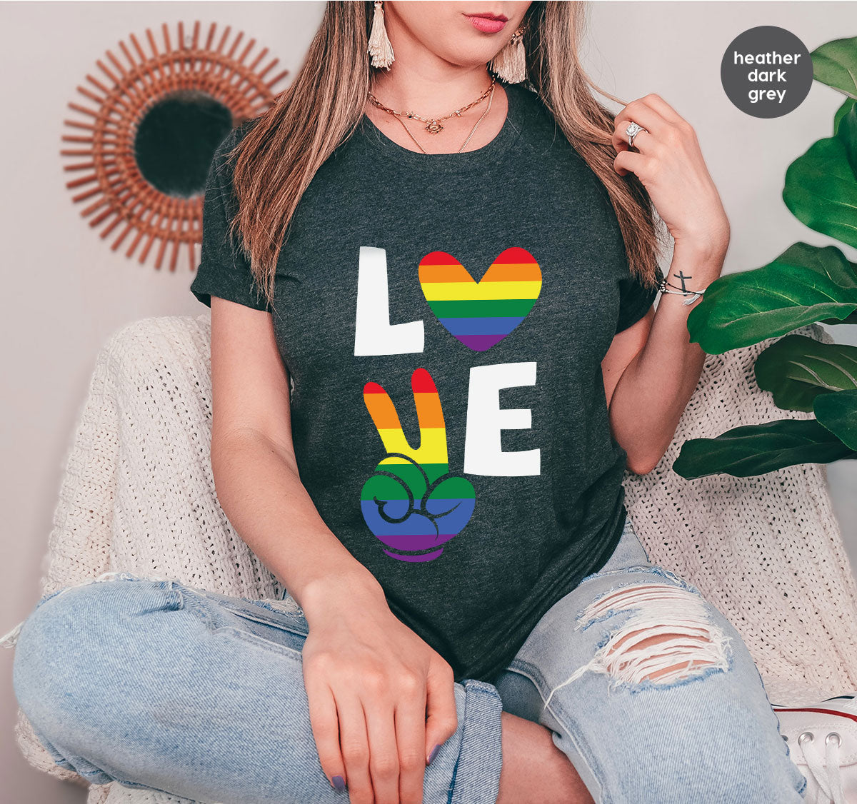 LGBT Love Shirt, Rainbow Glory T-Shirt, Pride Tee product image 86
