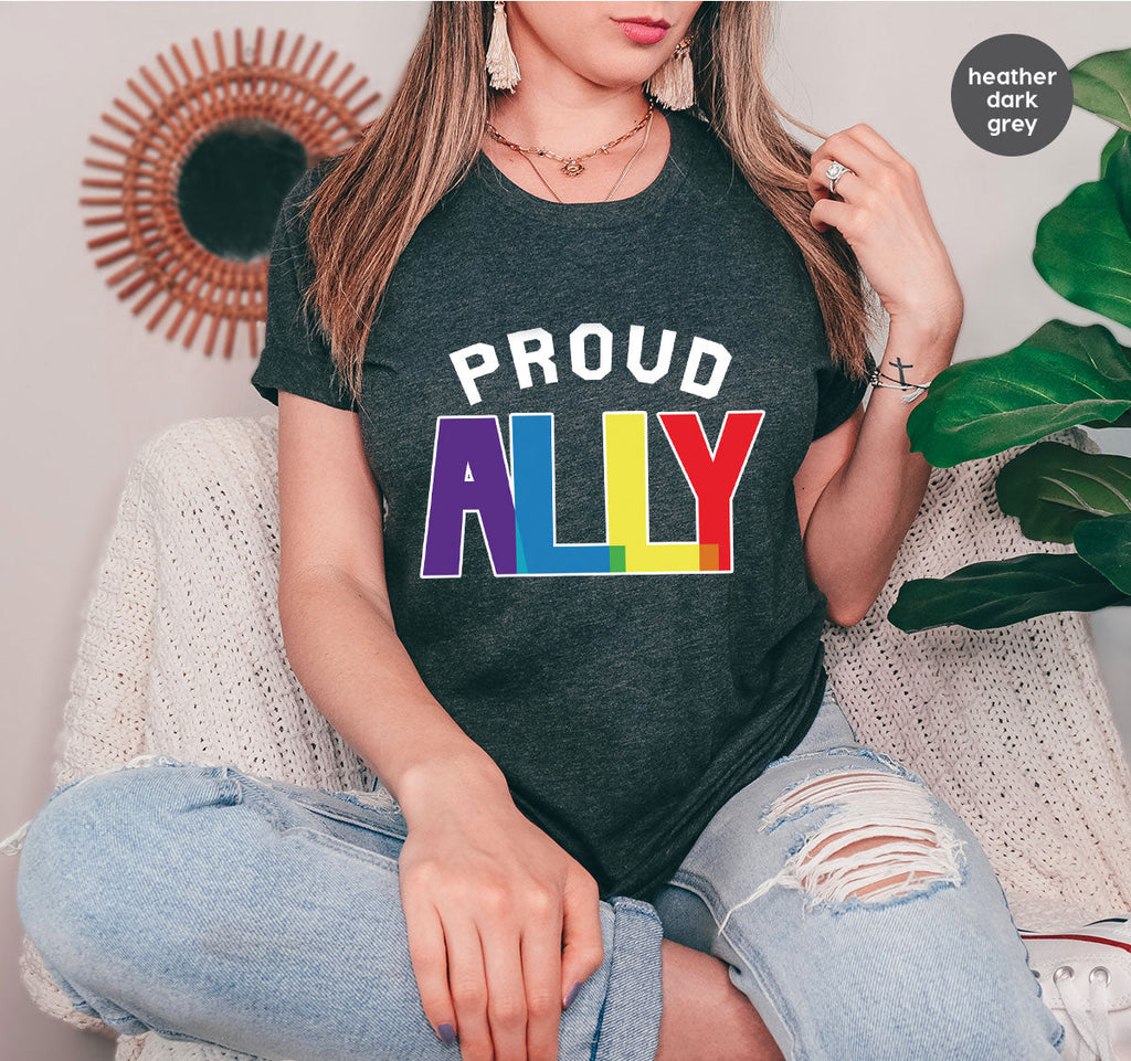 Proud Ally Shirt, LGBT T-Shirt, Tee product image 86
