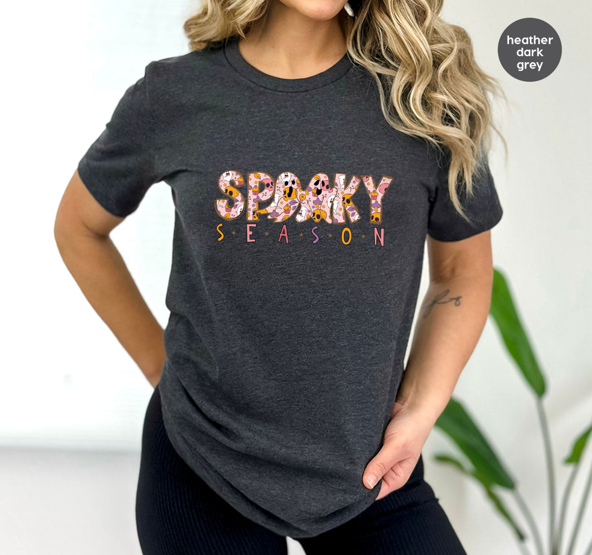 Ghost Graphic Tees, Cute Kid Halloween Shirt, Spooky product image 146