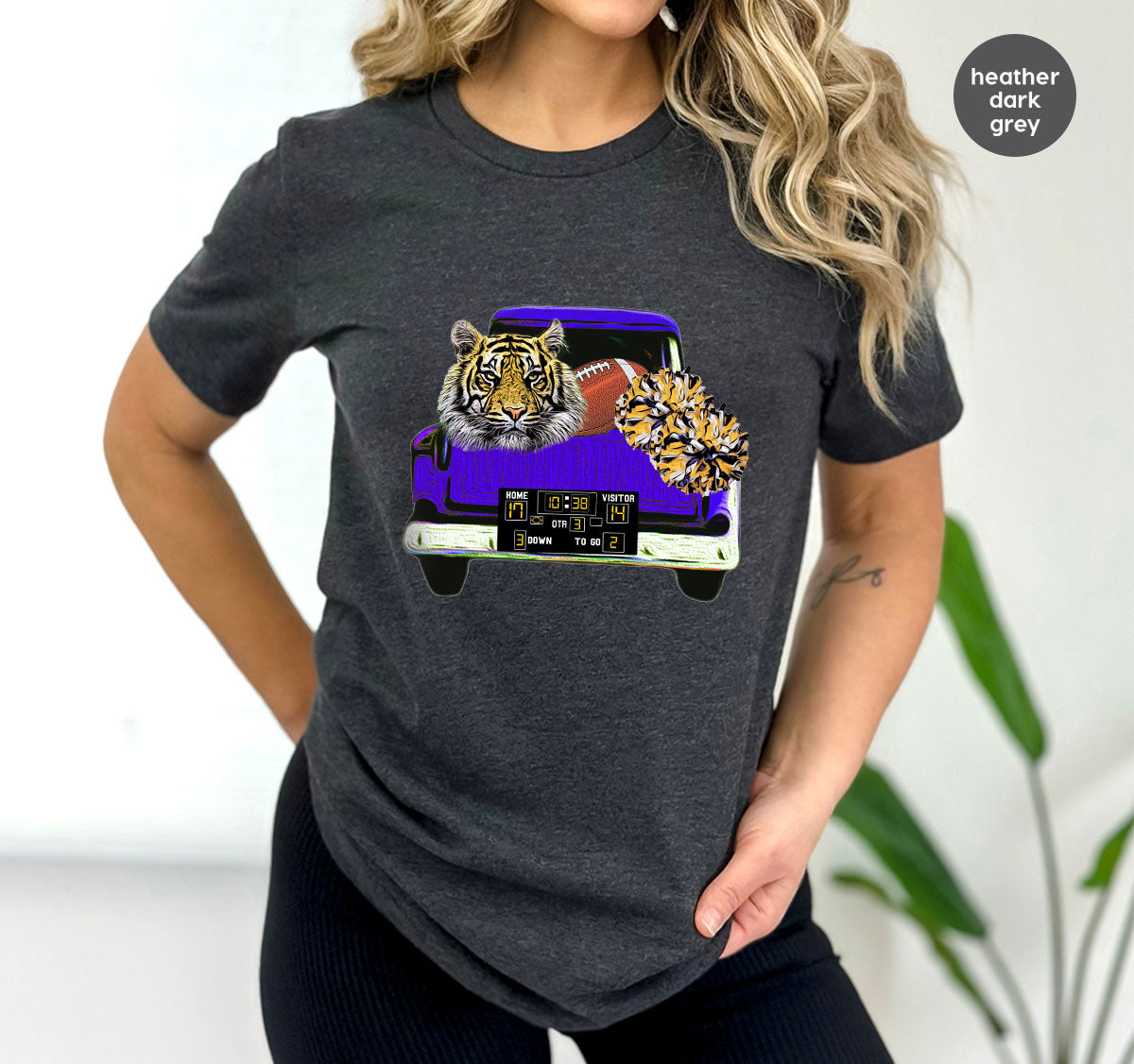 Football Truck Shirt, Tiger Graphic Tees, Mom TShirt, Gifts product image 109
