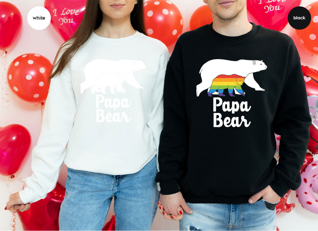 Papa Bear Shirt, T-Shirt, LGBT Rainbow Tee product image 87