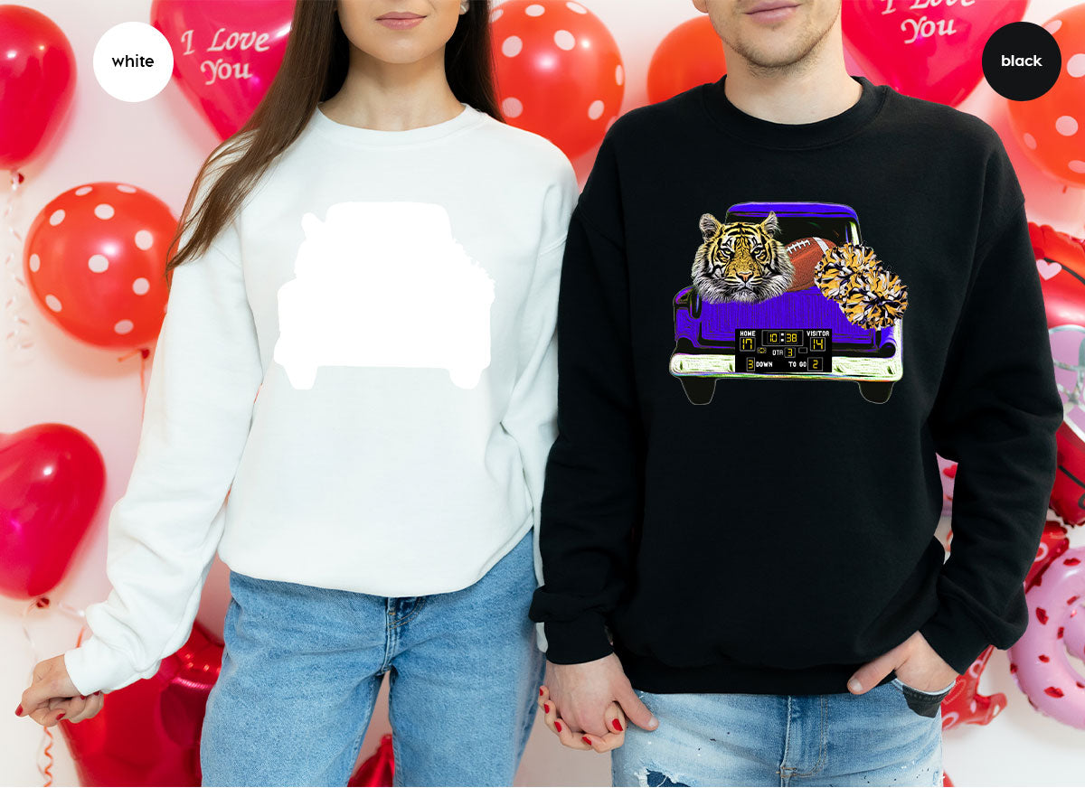 Football Truck Shirt, Tiger Graphic Tees, Mom TShirt, Gifts product image 113