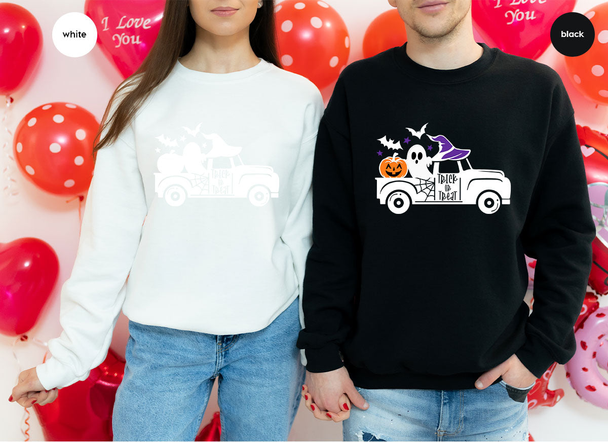 Halloween Sweatshirt, Gifts, Pumpkin Graphic Tees, Spooky product image 98