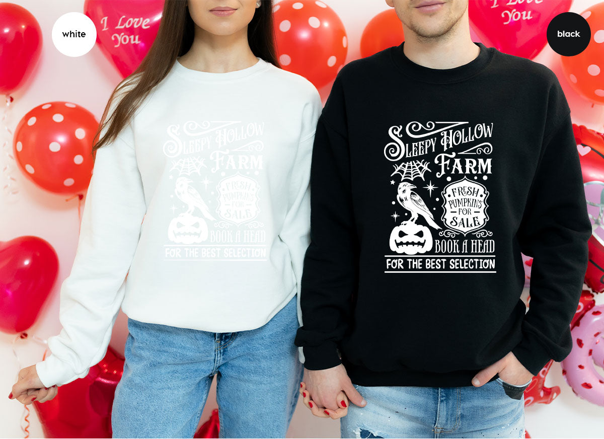 Halloween Sweatshirt, Farmer Outfit, Pumpkin Shirt, Spooky product image 157