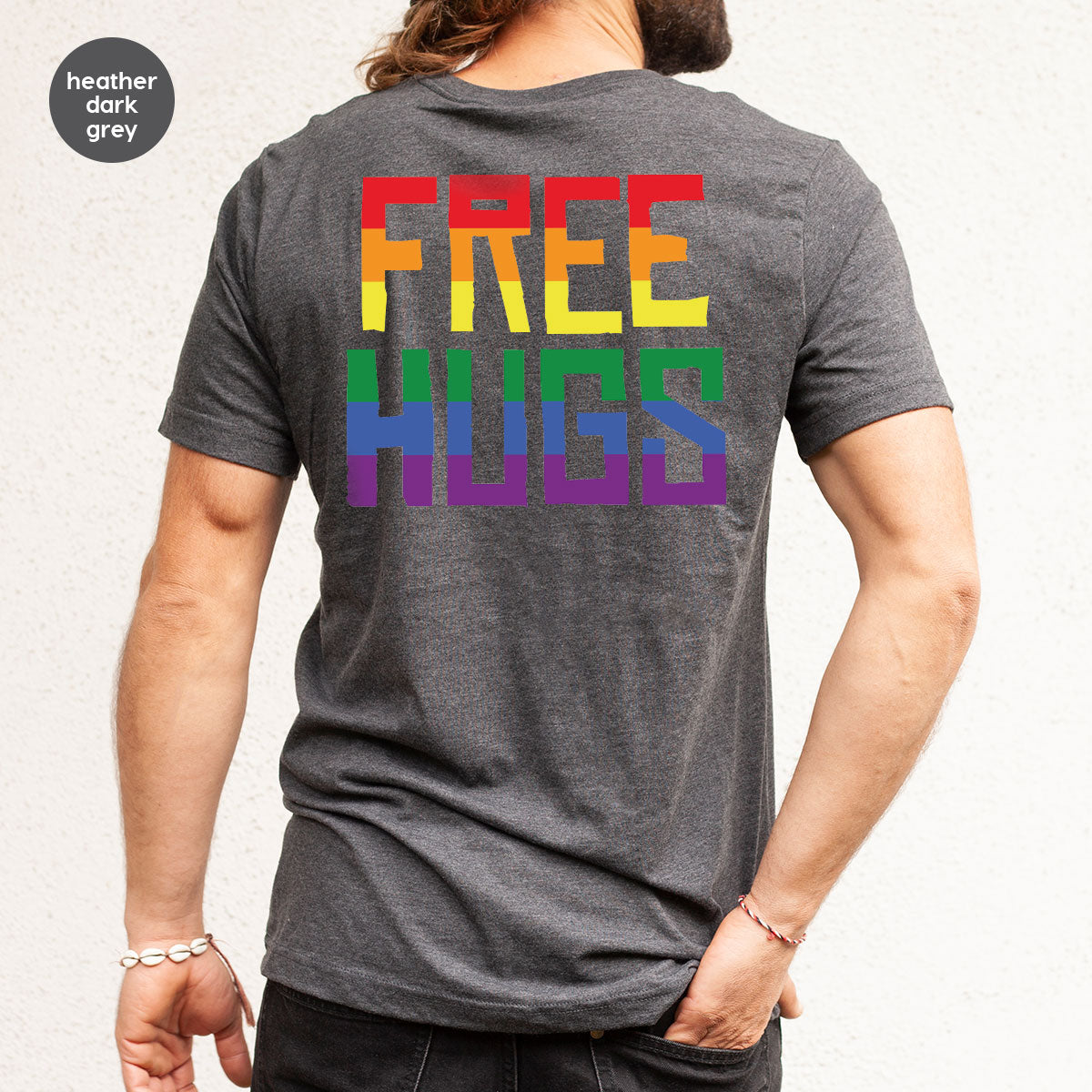 Cute LGBT Shirt, Free Hugs T-Shirt, Lovely Pride for product image 66