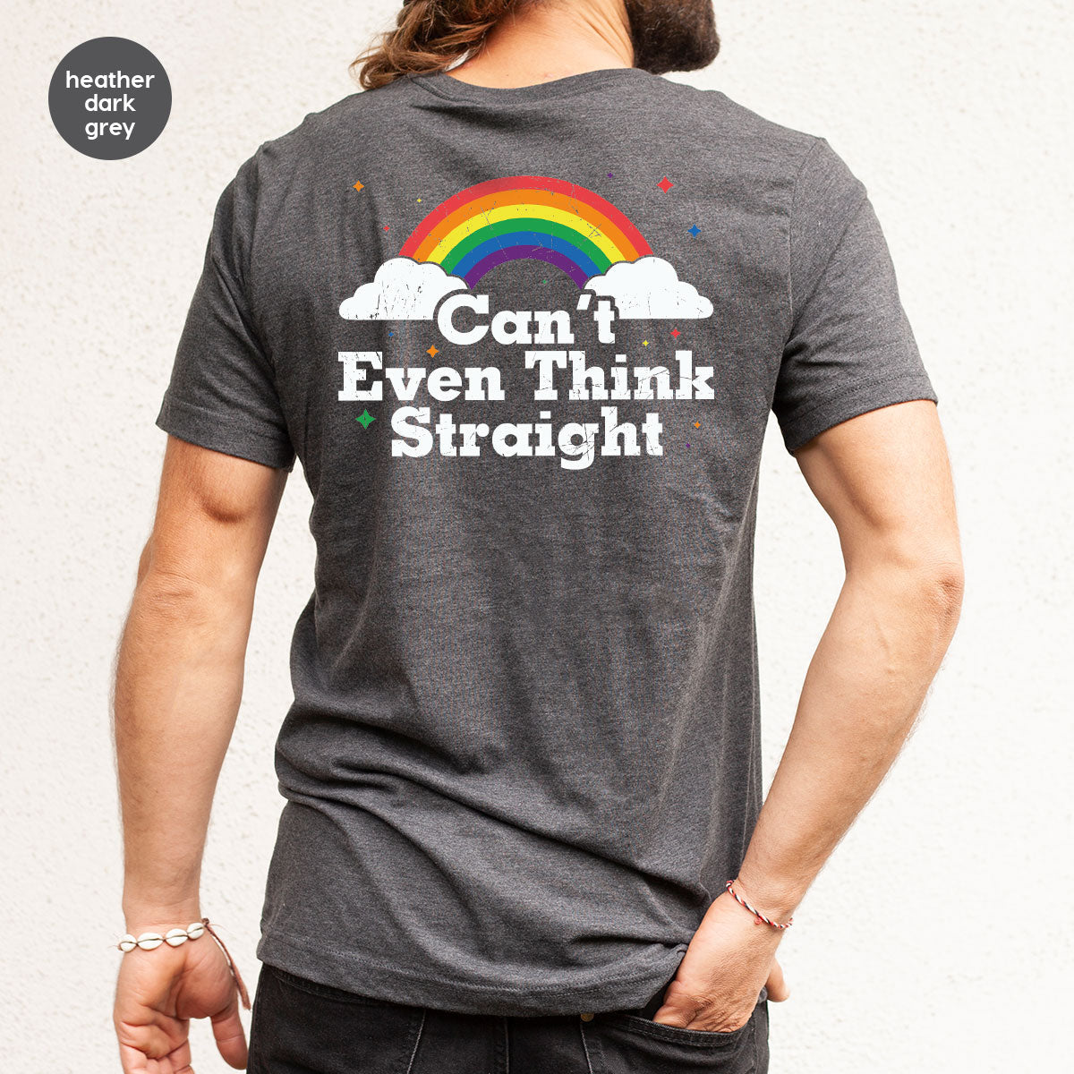 Can I Even Think Straight Shirt, Rainbow T-Shirt, LGBT product image 68