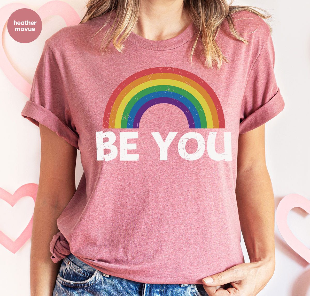 Rainbow T-Shirt, Be You Shirt, LGBT Pride product image 69