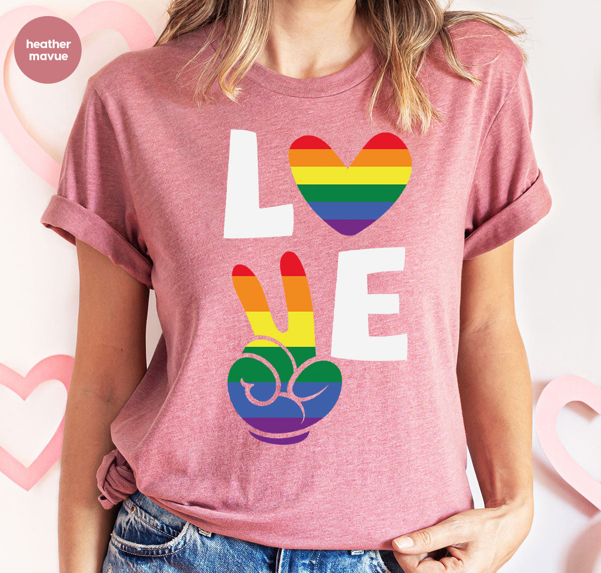 LGBT Love Shirt, Rainbow Glory T-Shirt, Pride Tee product image 75