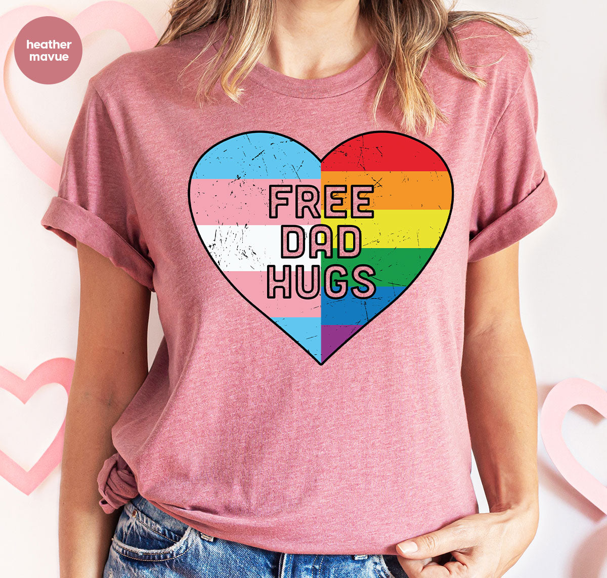 Free Dad Hugs Shirt, LGBT Pride T-Shirt product image 75