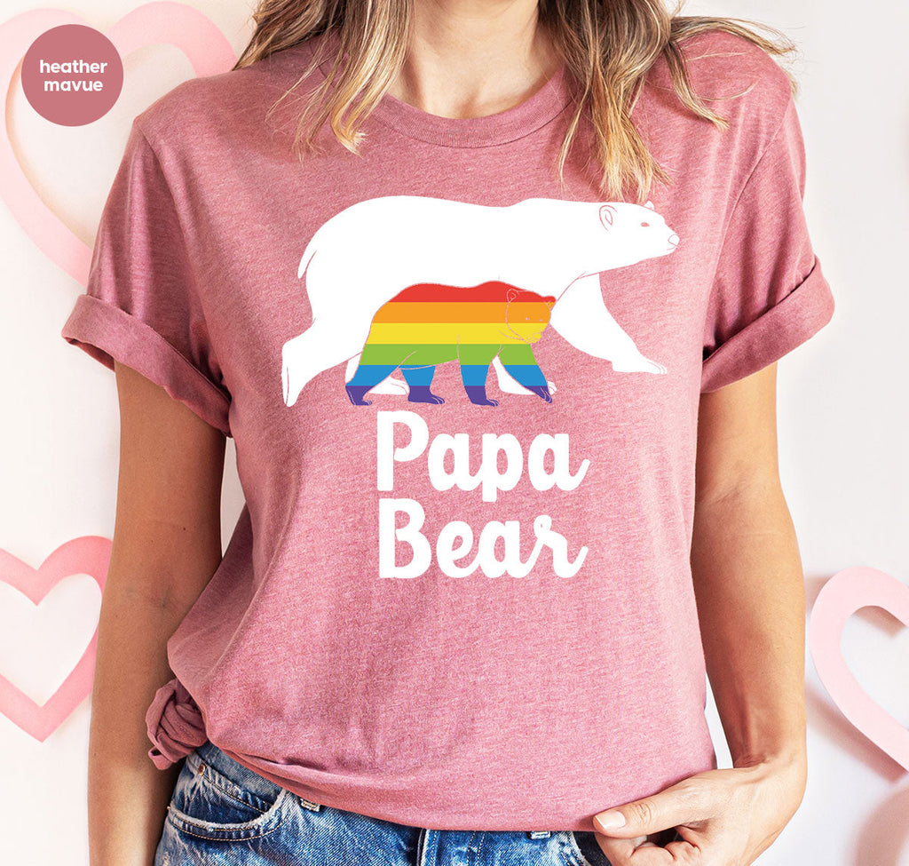 Papa Bear Shirt, T-Shirt, LGBT Rainbow Tee product image 71