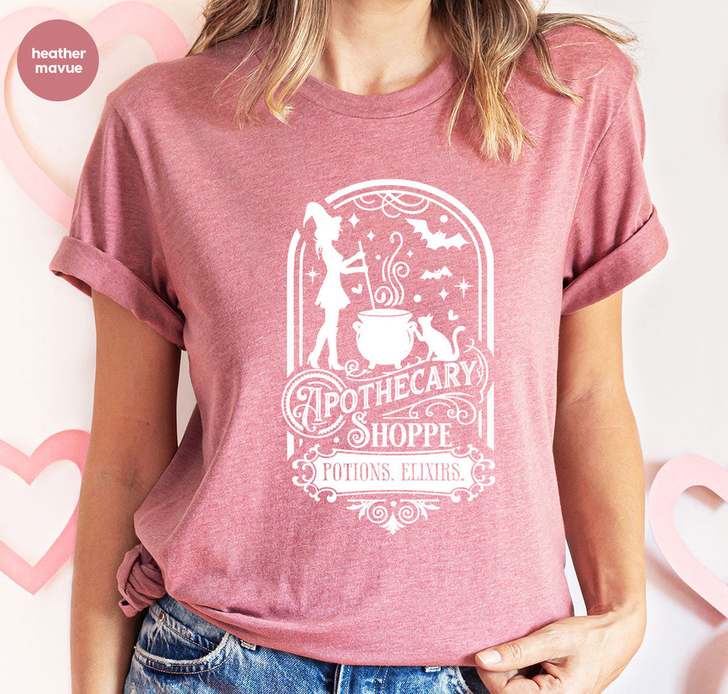Funny Witch Shirt, Halloween Party Tshirt, Apothecary product image 141