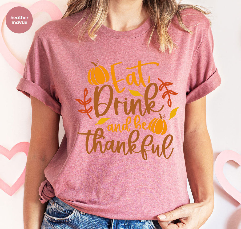 Cute Pumpkin T-Shirt, Fall Graphic Tees, Thankful Gifts product image 103