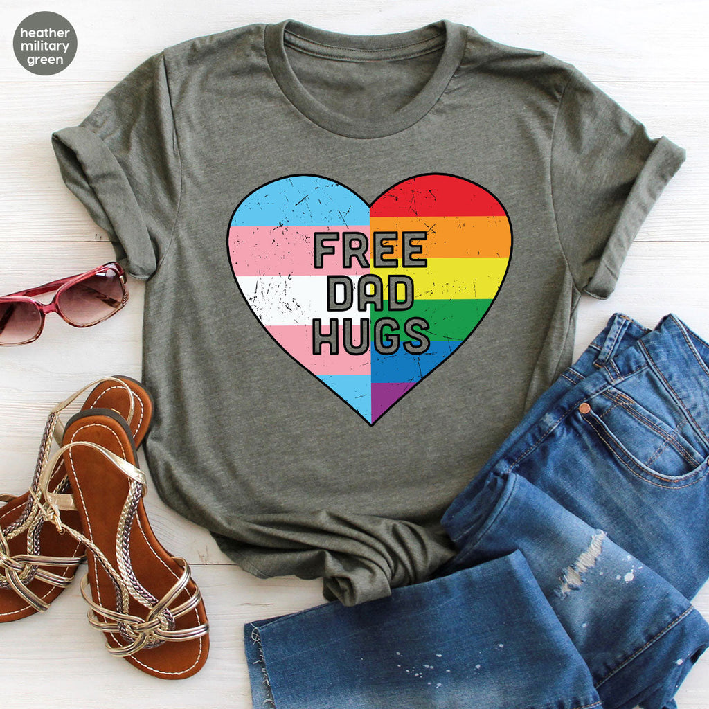 Free Dad Hugs Shirt, LGBT Pride T-Shirt product image 77