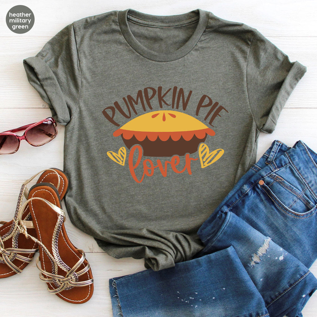 Kids Thanksgiving Shirts, Pumpkin Pie Graphic Tees, Gift product image 93