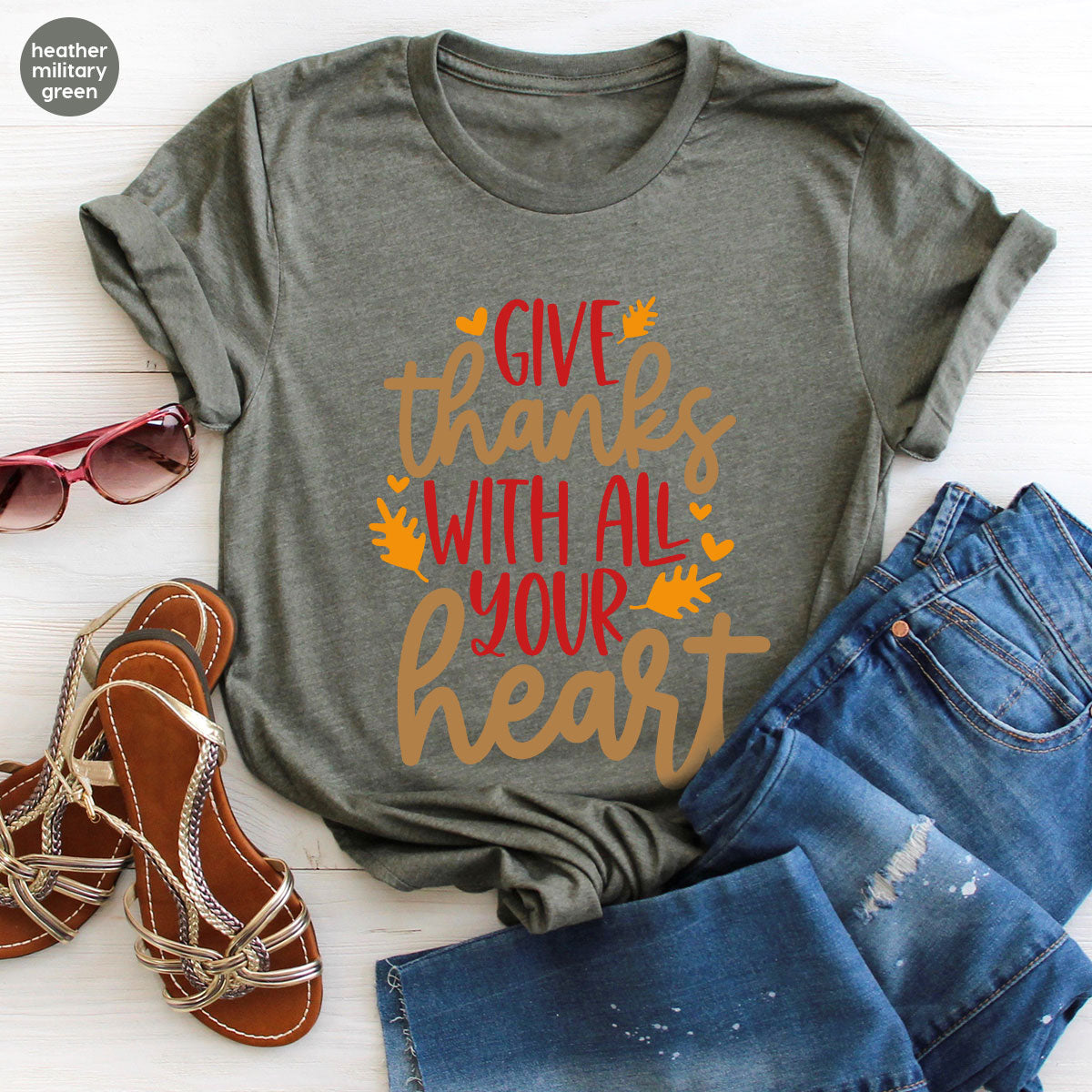 Cute Fall Clothing, Thanksgiving T-Shirt, Gift for Her product image 42
