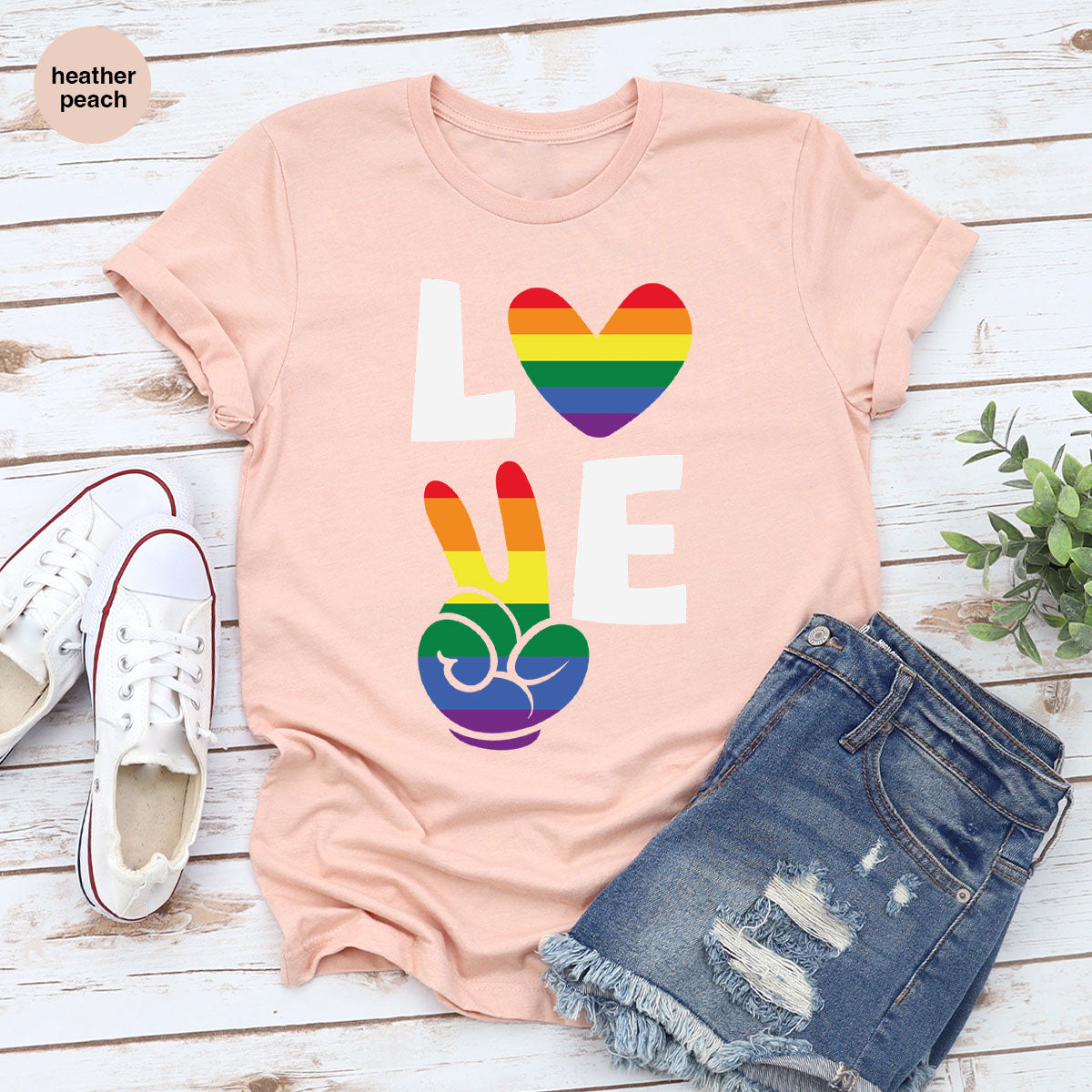 LGBT Love Shirt, Rainbow Glory T-Shirt, Pride Tee product image 80