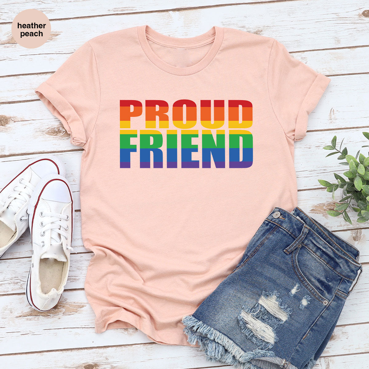 LGBT Friendship Shirt, Proud Friend T-Shirt, Gift Tee product image 78