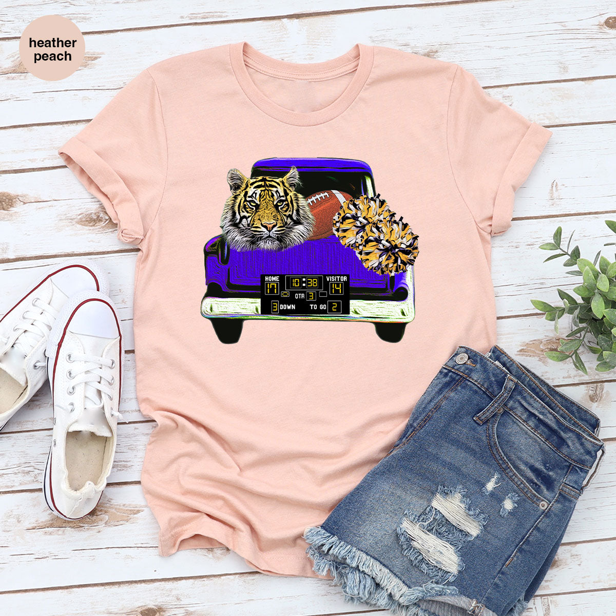Football Truck Shirt, Tiger Graphic Tees, Mom TShirt, Gifts product image 103