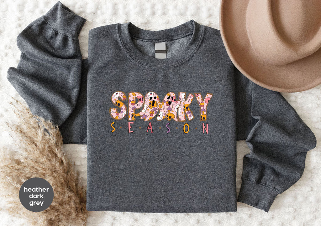 Ghost Graphic Tees, Cute Kid Halloween Shirt, Spooky product image 144