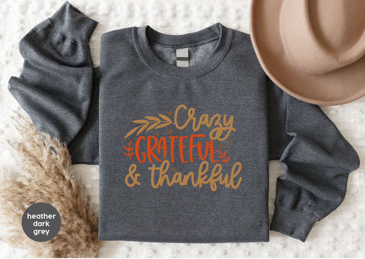 Funny Fall T Shirt, Gift for Her, Crazy Grateful Thankful product image 106