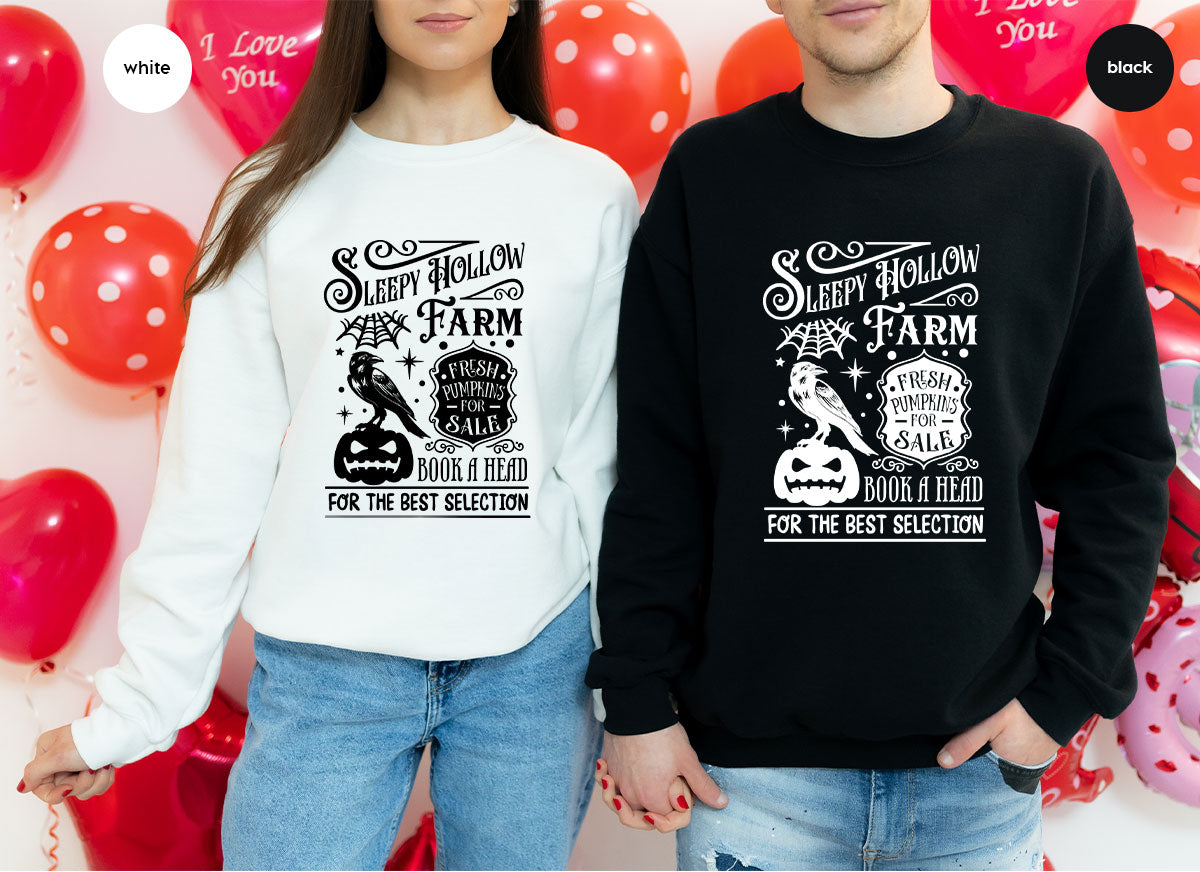 Halloween Sweatshirt, Farmer Outfit, Pumpkin Shirt, Spooky product image 156