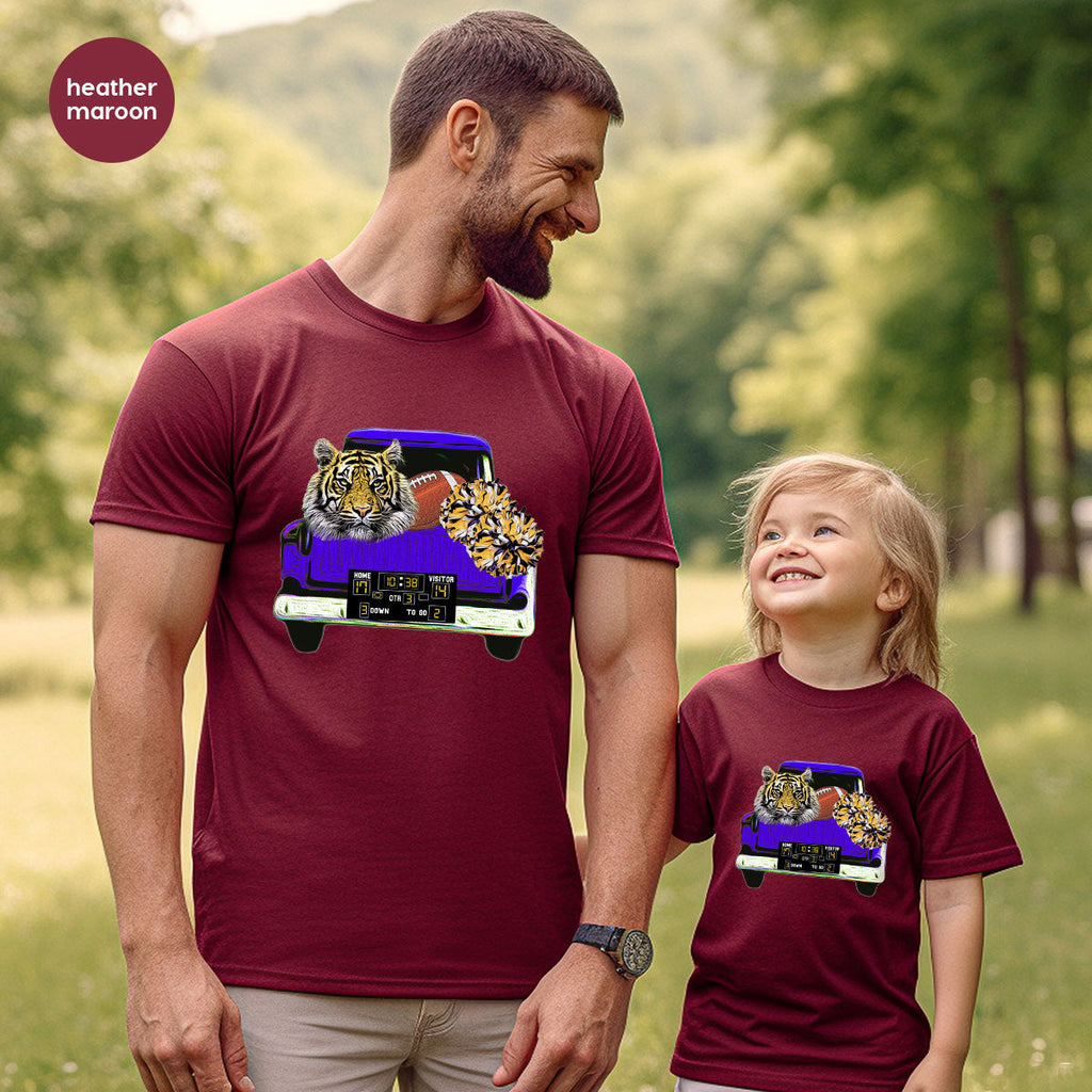 Football Truck Shirt, Tiger Graphic Tees, Mom TShirt, Gifts product image 115