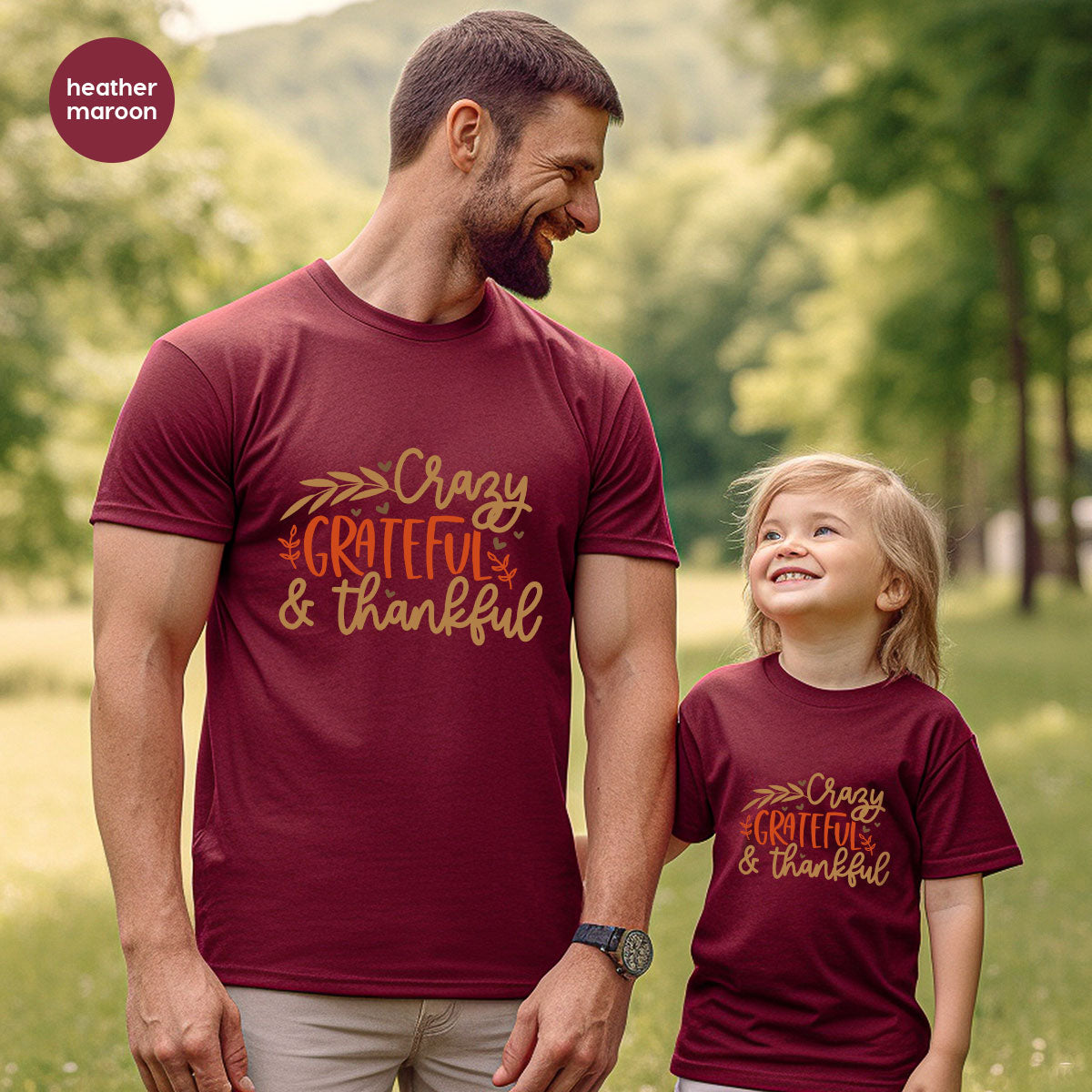 Funny Fall T Shirt, Gift for Her, Crazy Grateful Thankful product image 115