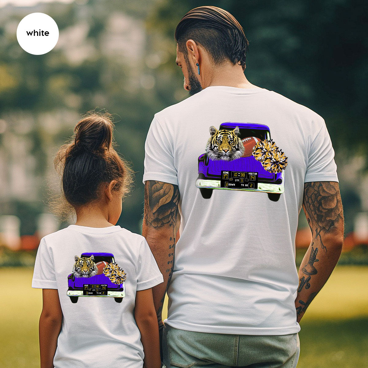 Football Truck Shirt, Tiger Graphic Tees, Mom TShirt, Gifts product image 116