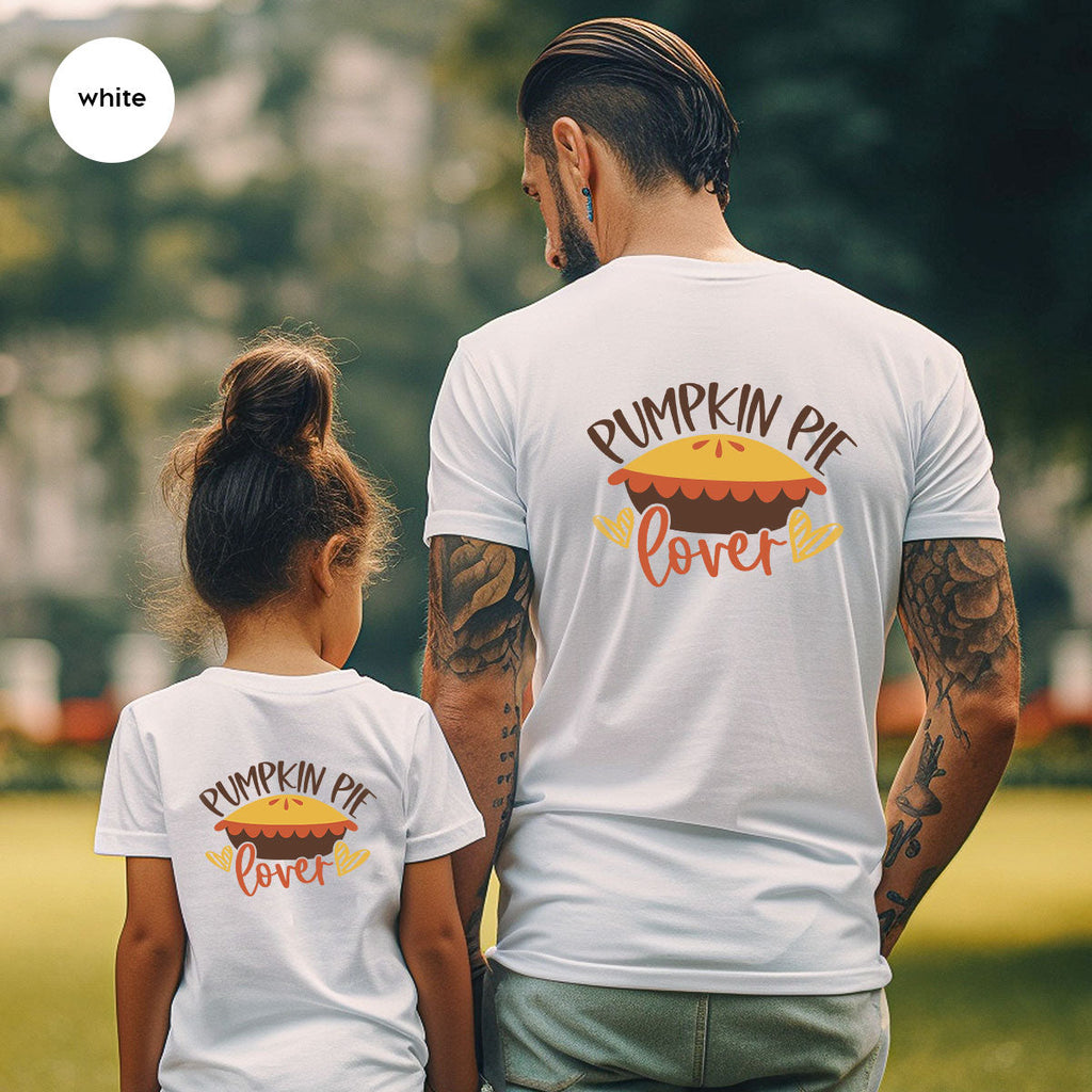 Kids Thanksgiving Shirts, Pumpkin Pie Graphic Tees, Gift product image 111