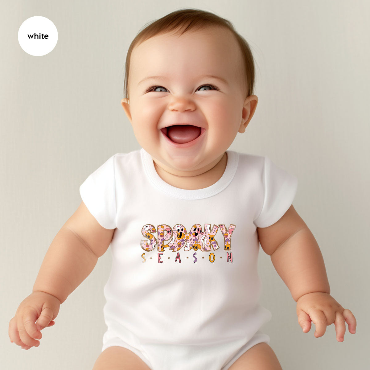 Ghost Graphic Tees, Cute Kid Halloween Shirt, Spooky product image 155