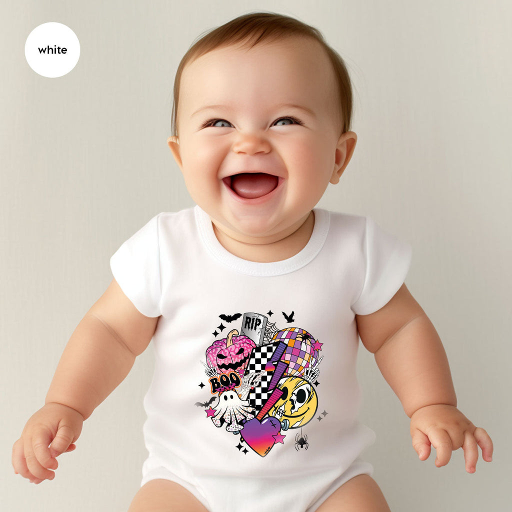 Retro Halloween Shirt, Spooky Pumpkin Cool Checkered Outfit product image 142