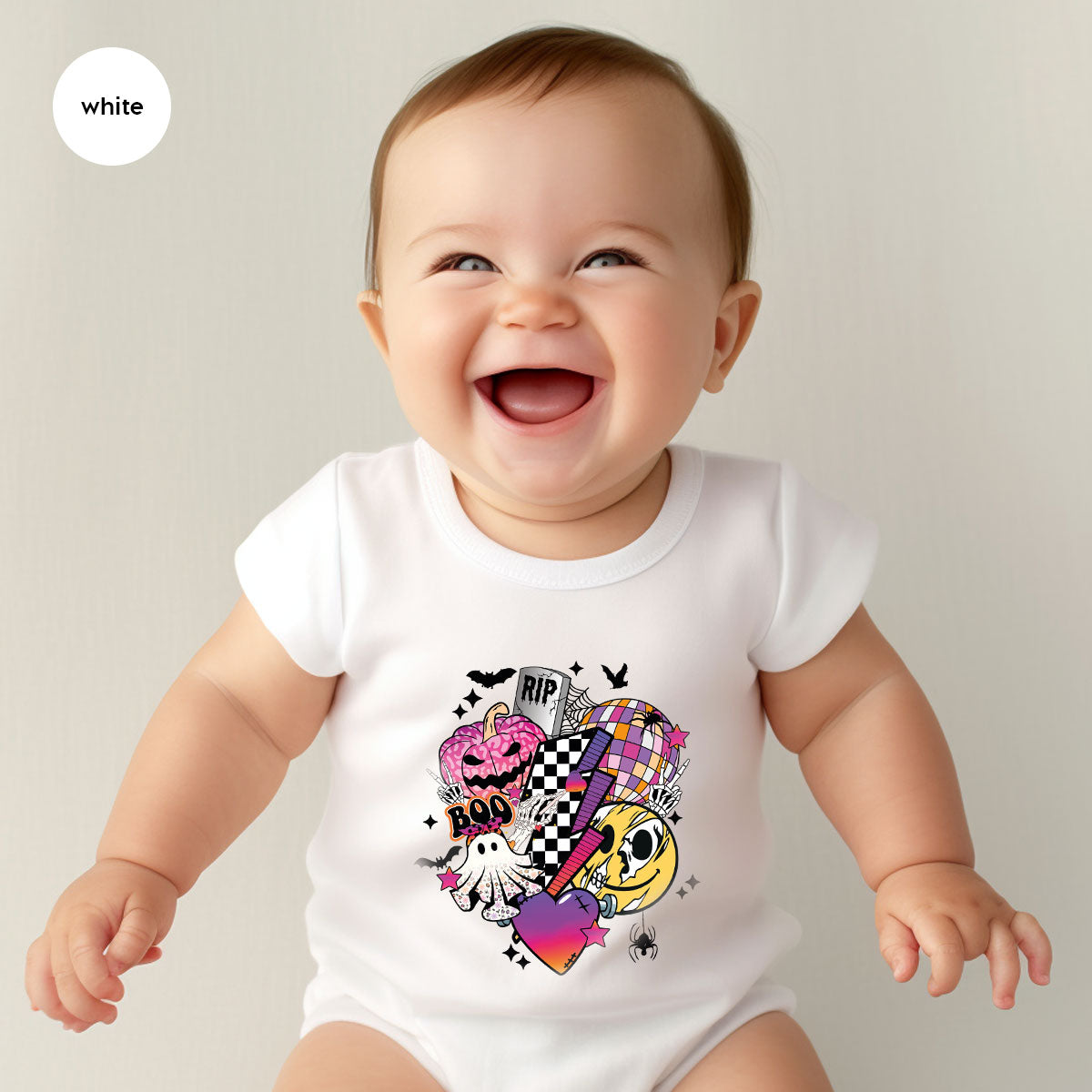 Retro Halloween Shirt, Spooky Pumpkin Cool Checkered Outfit product image 142