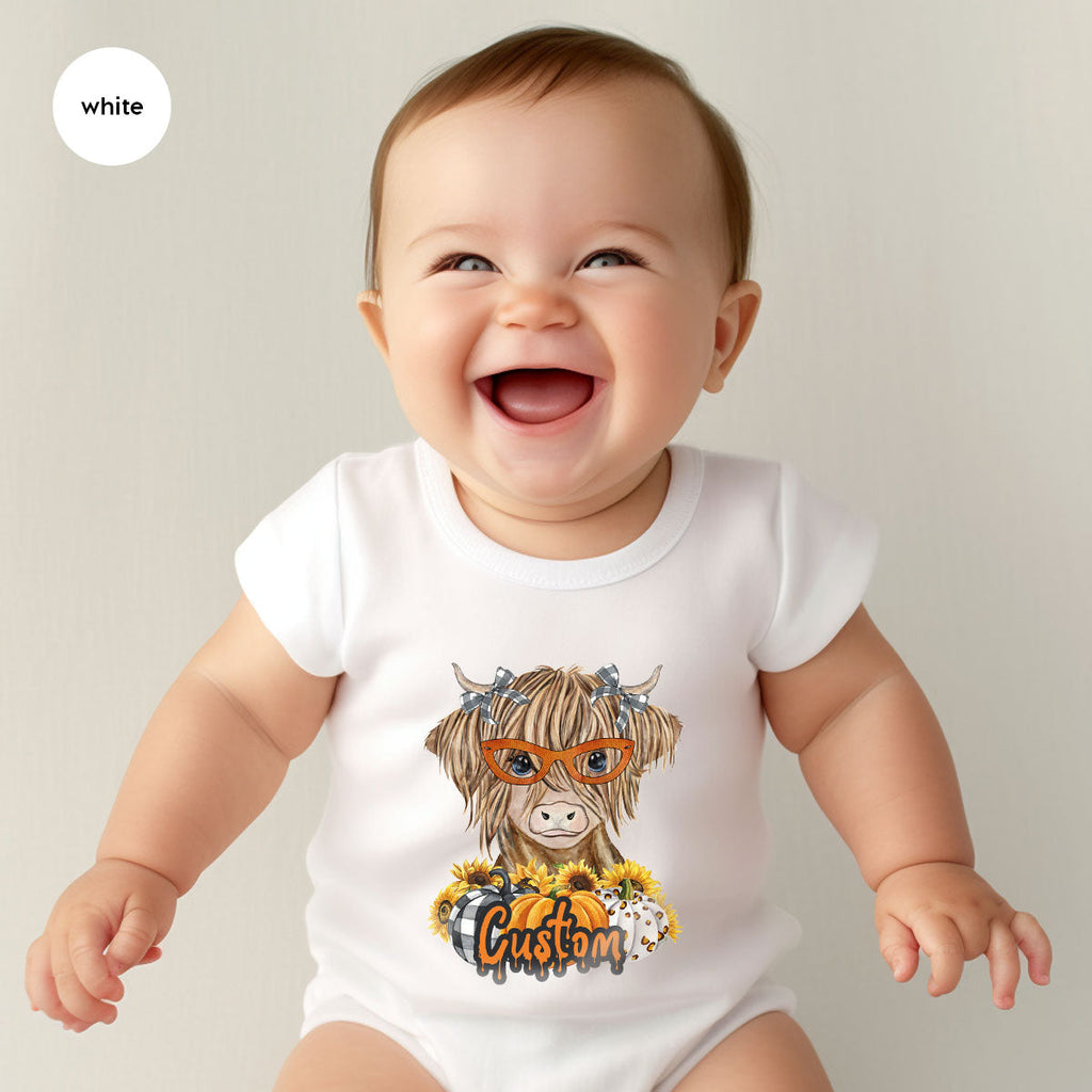 Custom Cow Shirt, Fall Graphic Tees, Personalized Farmer product image 142