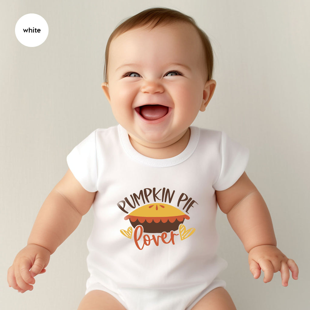 Kids Thanksgiving Shirts, Pumpkin Pie Graphic Tees, Gift product image 112