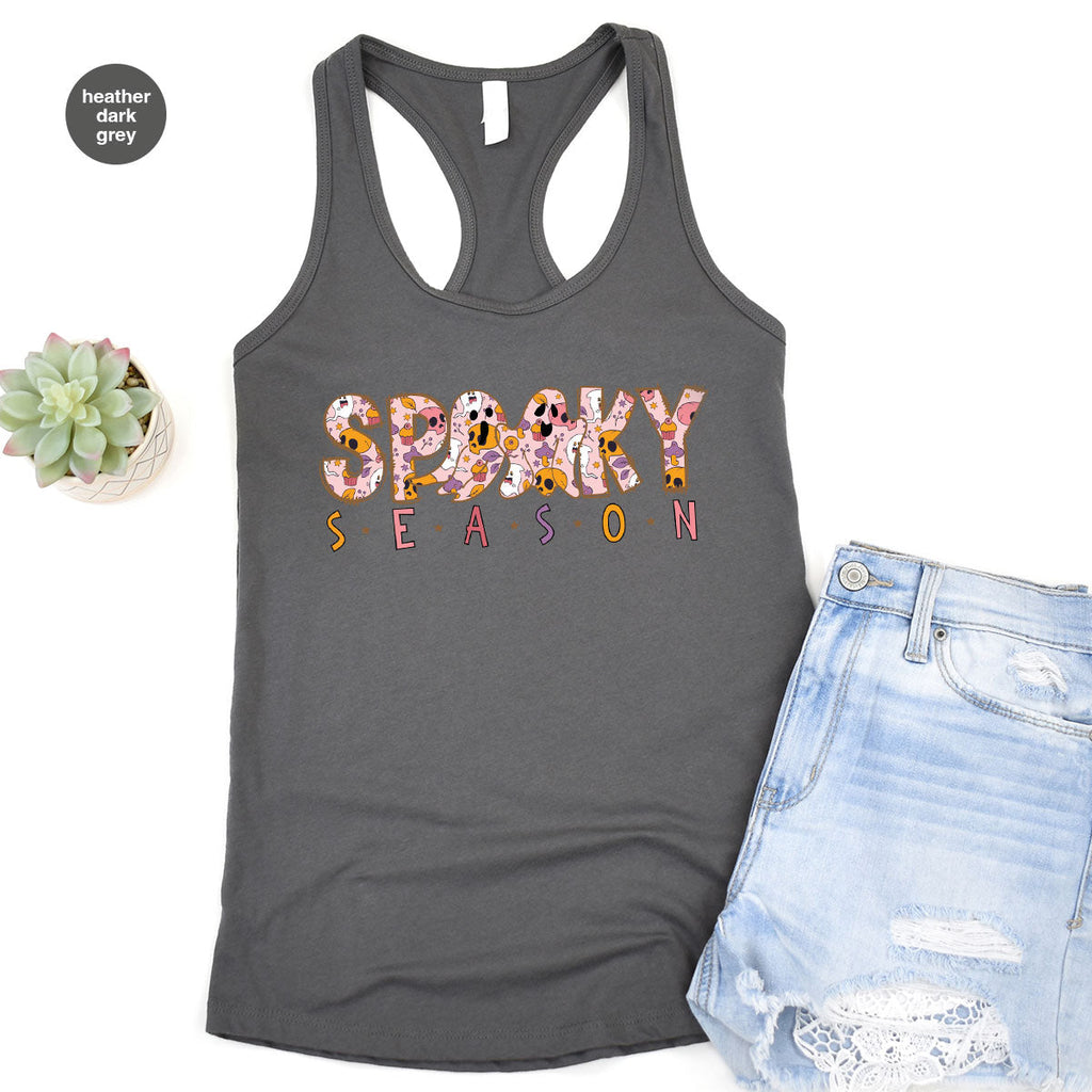 Ghost Graphic Tees, Cute Kid Halloween Shirt, Spooky product image 156