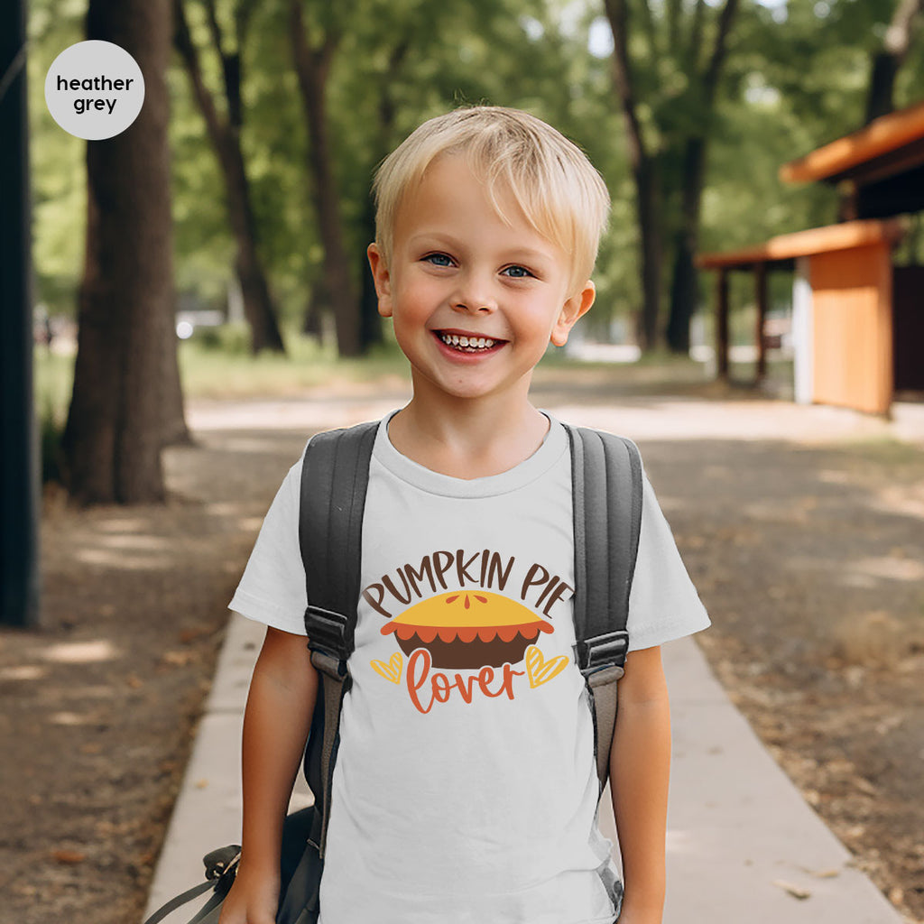Kids Thanksgiving Shirts, Pumpkin Pie Graphic Tees, Gift product image 114