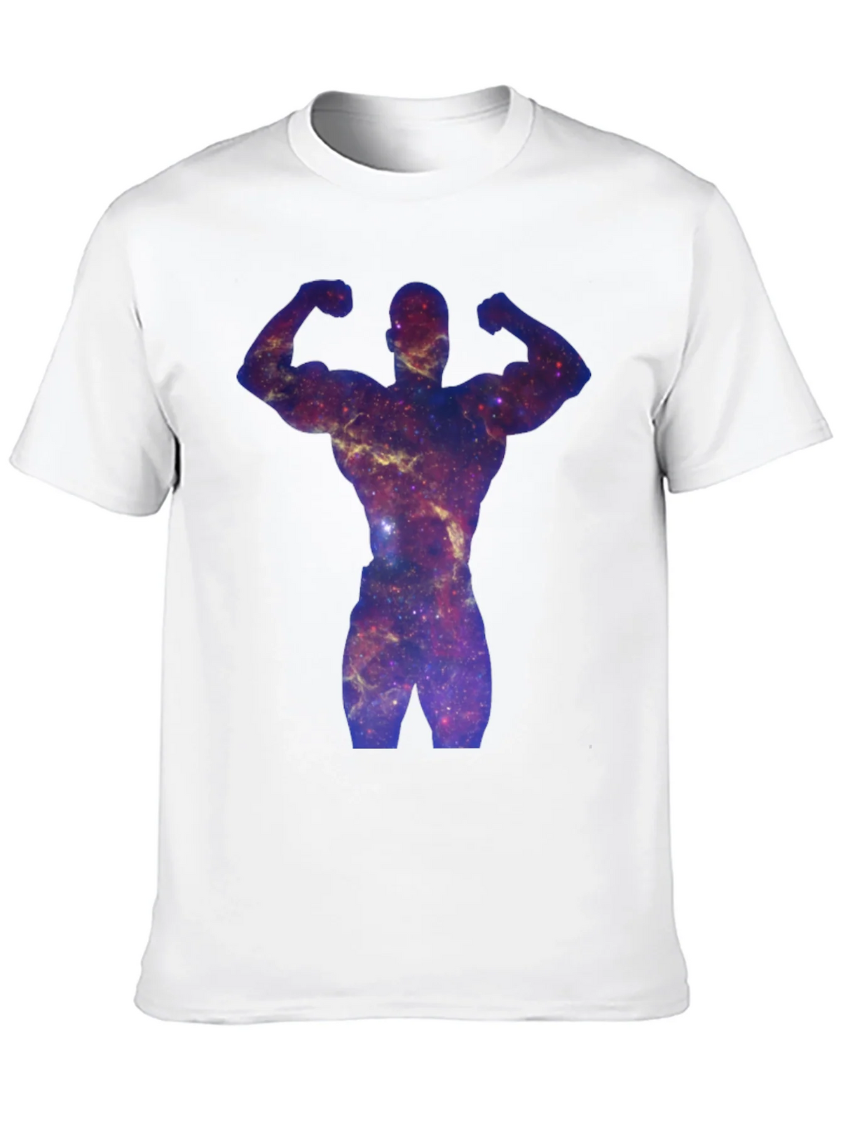 Galaxy Bodybuilder Black T-Shirt product image 5