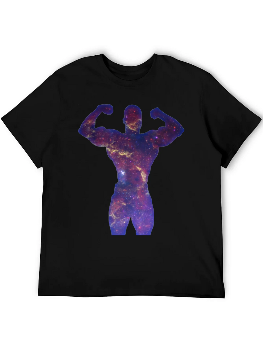 Galaxy Bodybuilder Black T-Shirt product image 3