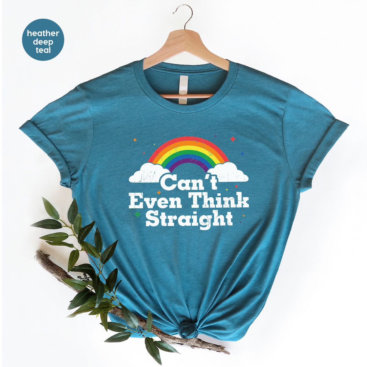 Can I Even Think Straight Shirt, Rainbow T-Shirt, LGBT product image 99