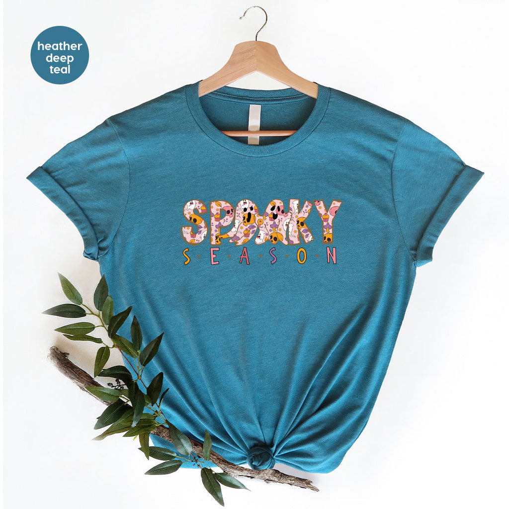 Ghost Graphic Tees, Cute Kid Halloween Shirt, Spooky product image 164