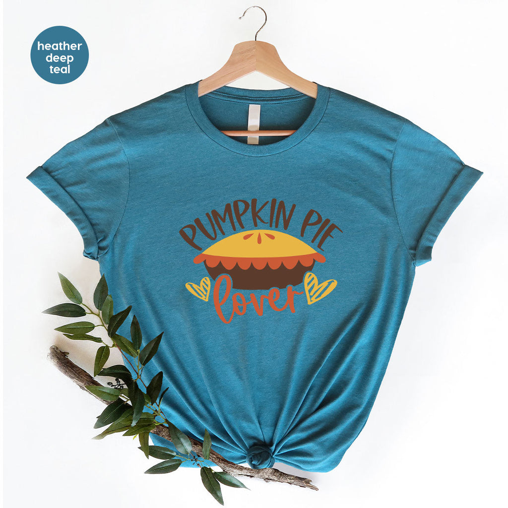 Kids Thanksgiving Shirts, Pumpkin Pie Graphic Tees, Gift product image 122