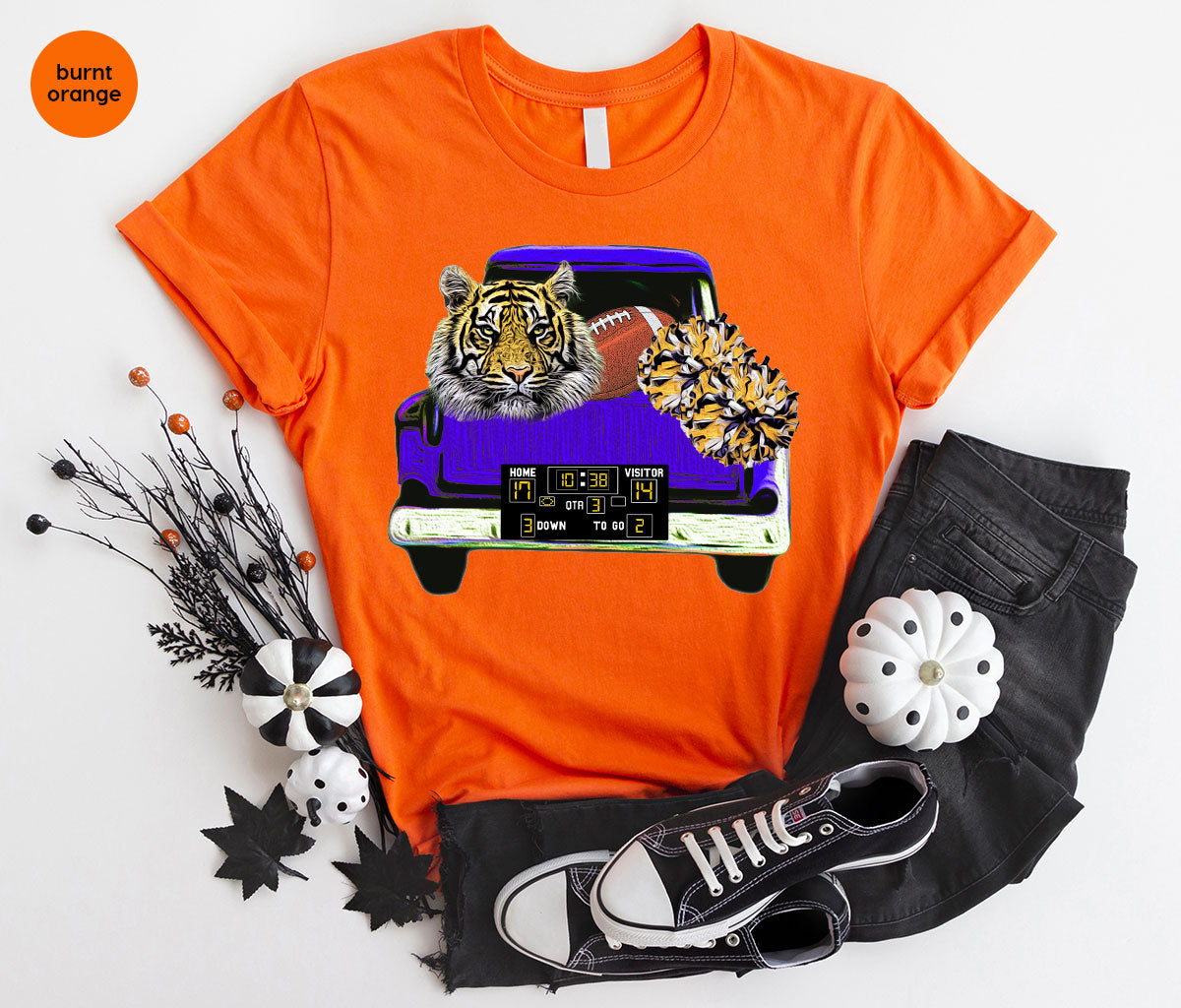 Football Truck Shirt, Tiger Graphic Tees, Mom TShirt, Gifts product image 124