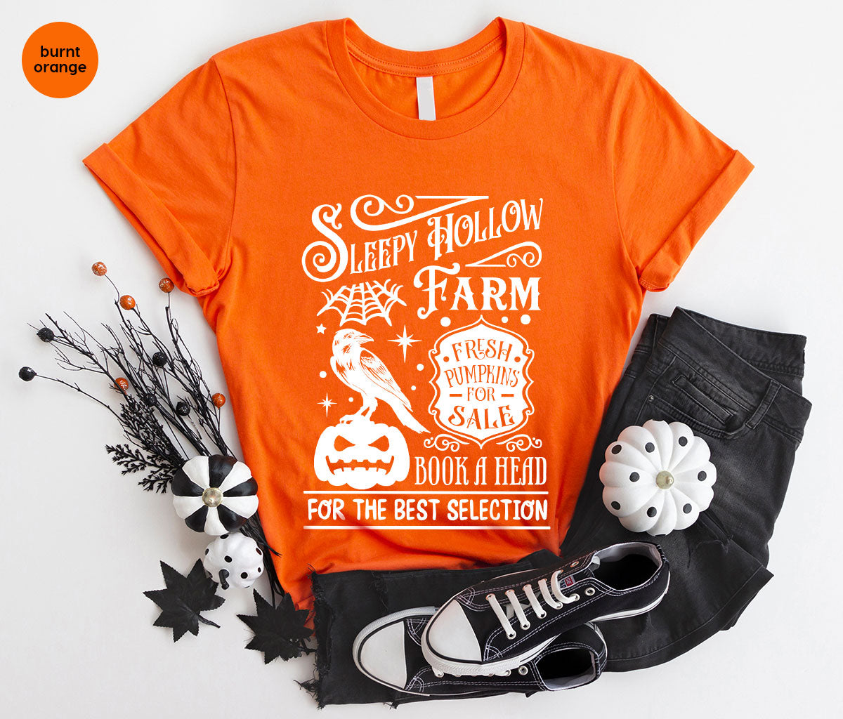 Halloween Sweatshirt, Farmer Outfit, Pumpkin Shirt, Spooky product image 168