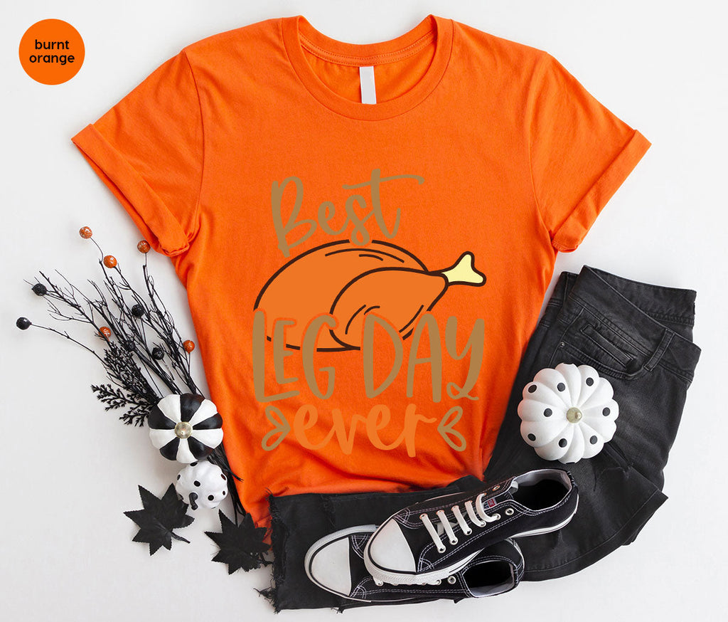 Funny Thanksgiving Shirts, Turkey Graphic Tees, Fall product image 106