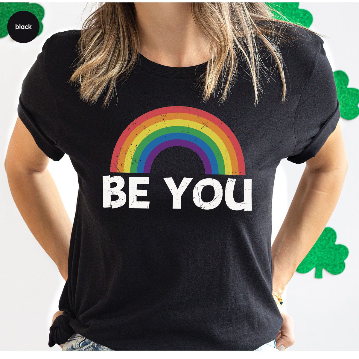 Rainbow T-Shirt, Be You Shirt, LGBT Pride product image 87
