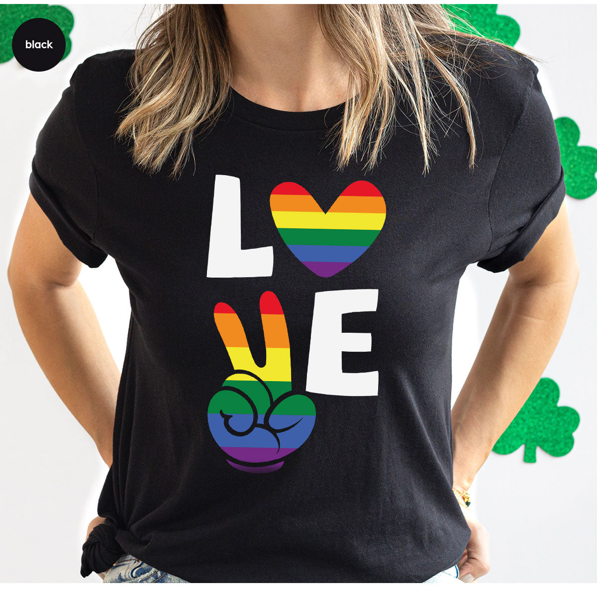 LGBT Love Shirt, Rainbow Glory T-Shirt, Pride Tee product image 93