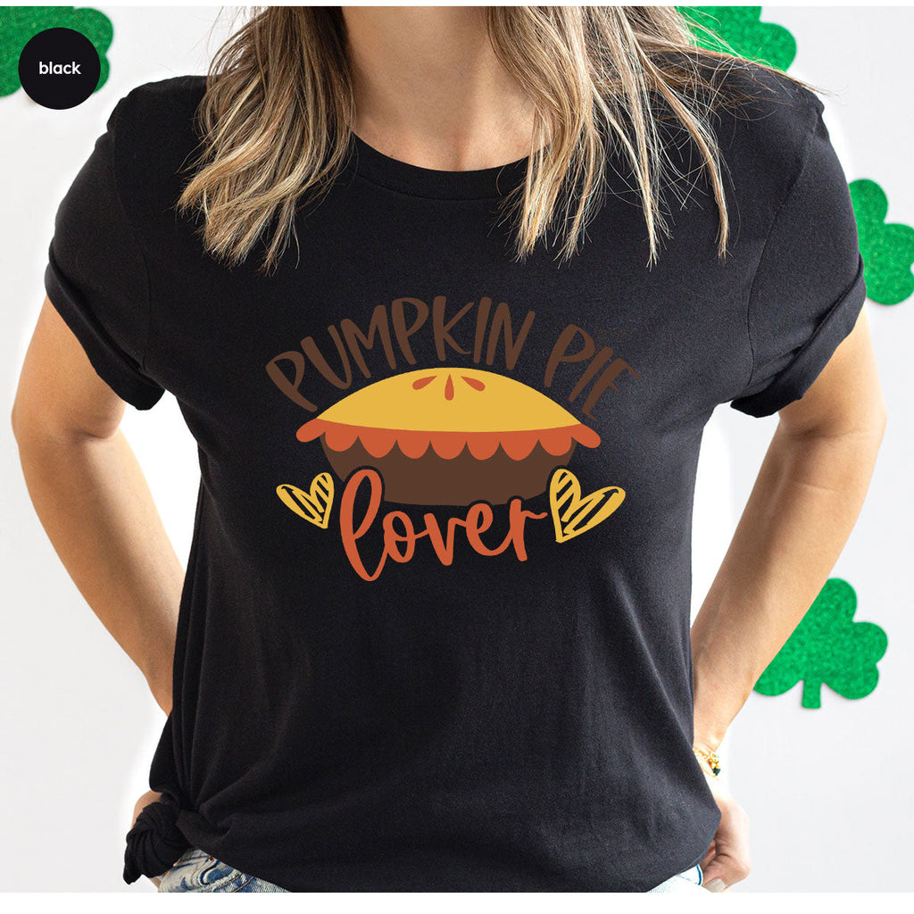 Kids Thanksgiving Shirts, Pumpkin Pie Graphic Tees, Gift product image 115