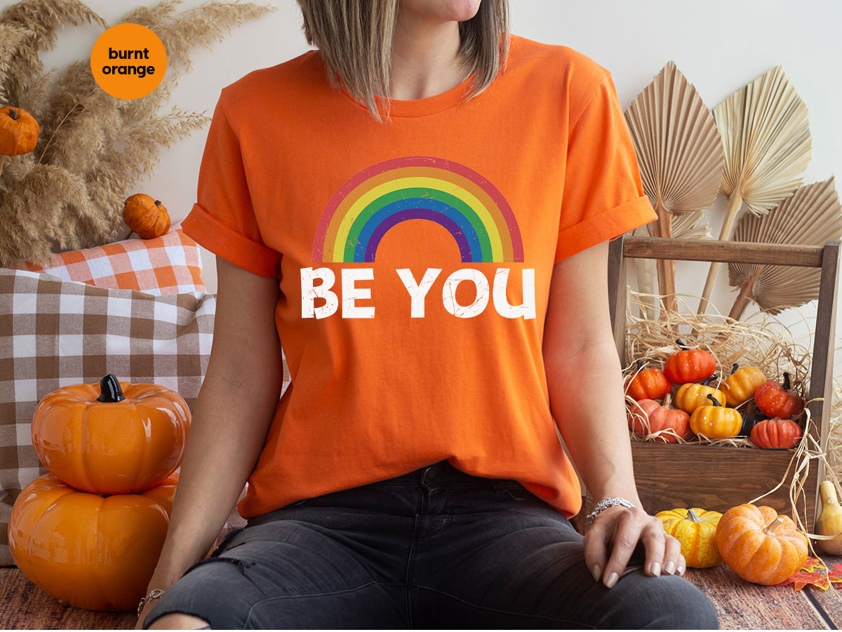 Rainbow T-Shirt, Be You Shirt, LGBT Pride product image 90