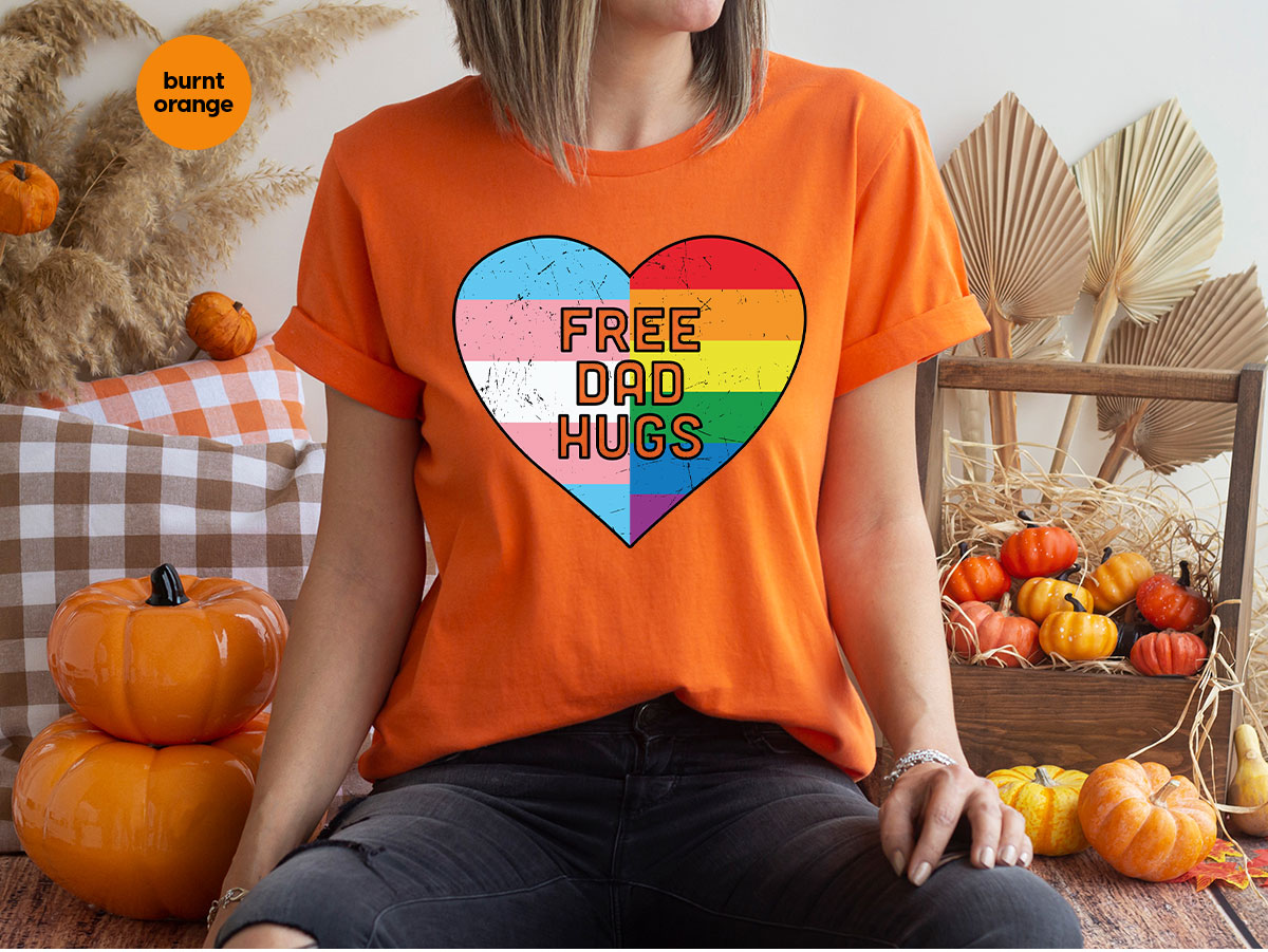 Free Dad Hugs Shirt, LGBT Pride T-Shirt product image 96
